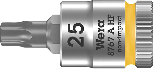 ⁨Socket with hold function. 1/4" for lbemTORX screws 25x28mm Wera⁩ at Wasserman.eu