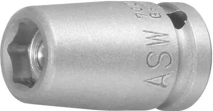 ⁨Udarowa koncowka wymiennaklucza nasadowego, z magnesem 1/4" 8mm ASW⁩ w sklepie Wasserman.eu