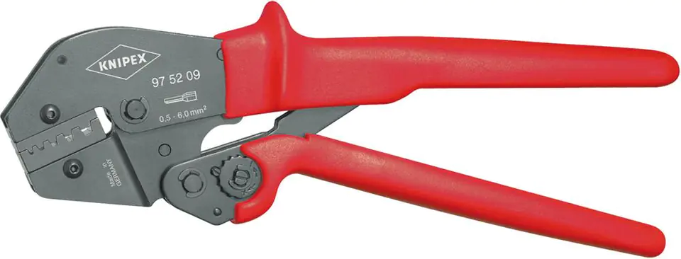 ⁨Szczypce do zagniatania tulejek kablowych 0,25–6 mm2, 97 52 08, KNIPEX⁩ w sklepie Wasserman.eu