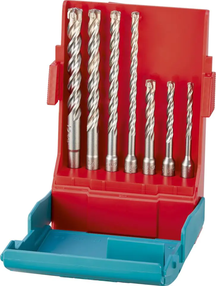 ⁨SDS-plus Trijet drill set, 7-piece heller⁩ at Wasserman.eu