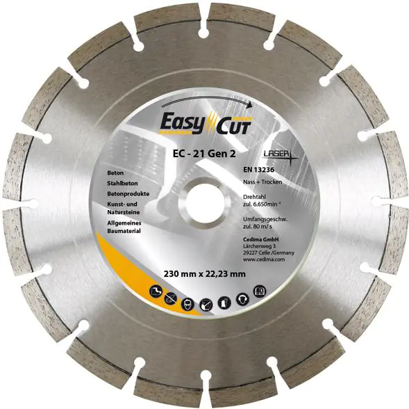 ⁨Diamond.cutting disc EC-21.2 300x2,8x12x20mm CEDIMA⁩ at Wasserman.eu