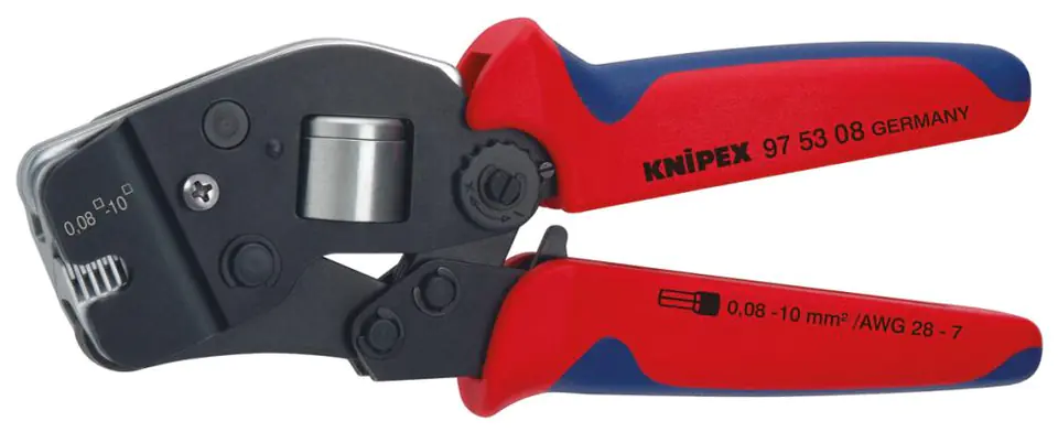 ⁨Szczypce do zagniatania tulejek kablowych 0,08–10mm, 190 mm, 97 53 08, KNIPEX⁩ w sklepie Wasserman.eu