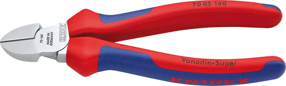 ⁨Side cutting pliers, chrome-plated, multi-composite handle. 125mm KNIPEX⁩ at Wasserman.eu