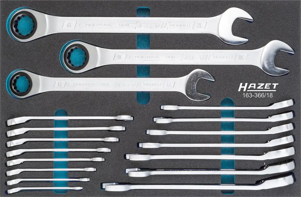 Tool module.163-366/18 Keys with ratchet, HAZET at Wasserman.eu