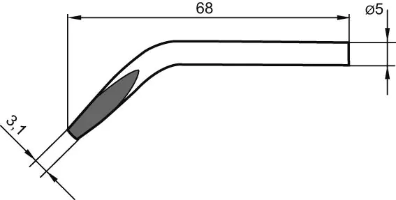 ⁨Soldering tip, chisel, bent 0032JD Ersa⁩ at Wasserman.eu