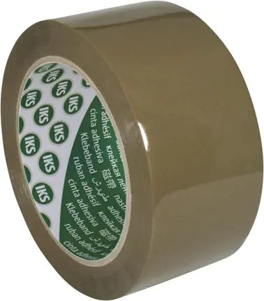 ⁨Packaging tape F290, on a carrier made of polyprop, with natur.glue rubber. 50mmx66m, Brown⁩ at Wasserman.eu