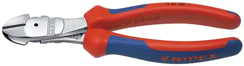 ⁨Side cutting pliers by enlarge.gear, chrome. multi-composite handle 160mm KNIPEX⁩ at Wasserman.eu