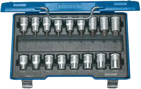 ⁨Zest.caps screwdriver.1/2"T20 to T60 and E10 to E24 17-cz. GEDORE⁩ at Wasserman.eu
