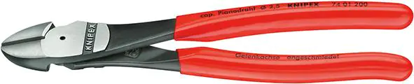 ⁨Side cutting pliers 7401 polished 250mm KNIPEX⁩ at Wasserman.eu