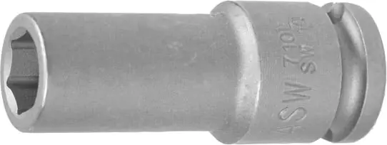 ⁨Socket wrench replacement impact tip, long 3/8" 13mm ASW⁩ at Wasserman.eu