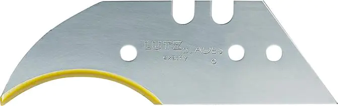 ⁨Sickle blade TiN 0,65mm,10 pcs in reverse. LUTZ BLADES⁩ at Wasserman.eu