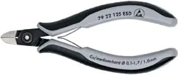 ⁨Side cutting pliers, precision 7922 ESD 125mm KNIPEX⁩ at Wasserman.eu