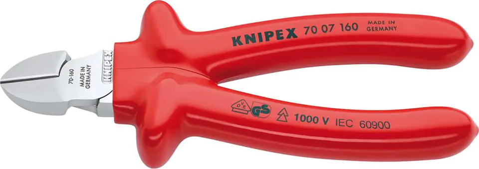 ⁨Side insulated cutting pliers.immersion. 180mm chrome, KNIPEX⁩ at Wasserman.eu