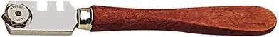 ⁨Glass cutter knife, carbide cutting disc. with wooden handle Silberschnitt⁩ at Wasserman.eu