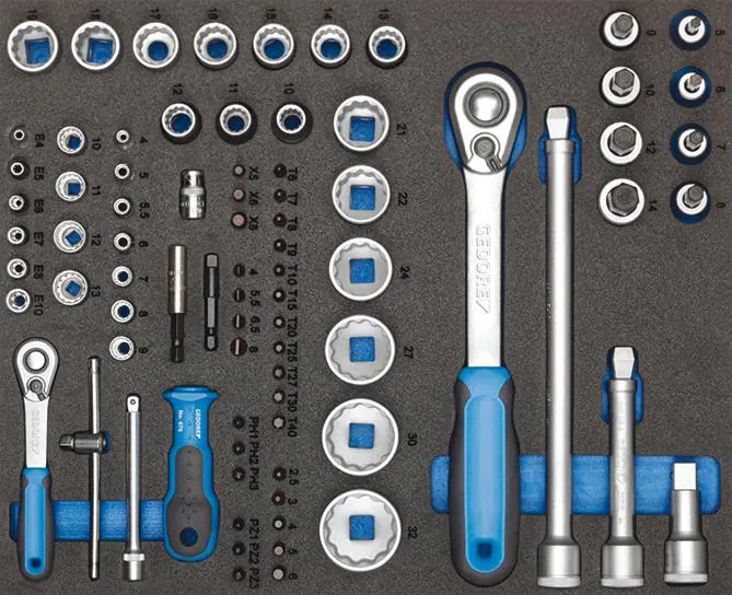 ⁨GEDORE 147-piece toolkit⁩ at Wasserman.eu