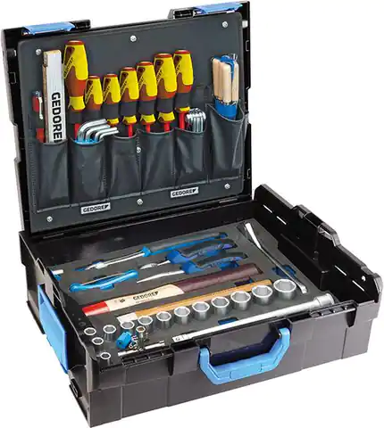⁨Zestaw narzędzi dla rzemieślników, 58-cz., w walizce L-Boxx, 136, GEDORE⁩ w sklepie Wasserman.eu