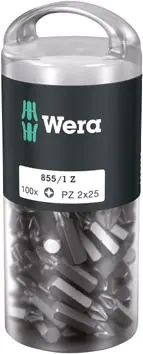 ⁨1/4"DIN3126E6,3 bit for head screws from sockets. TORX 40x25mm pack of 100pcs. Wera⁩ at Wasserman.eu
