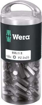 ⁨Bit 1/4"DIN3126E6,3 PZ1x25mm opakowanie 100szt. Wera⁩ w sklepie Wasserman.eu