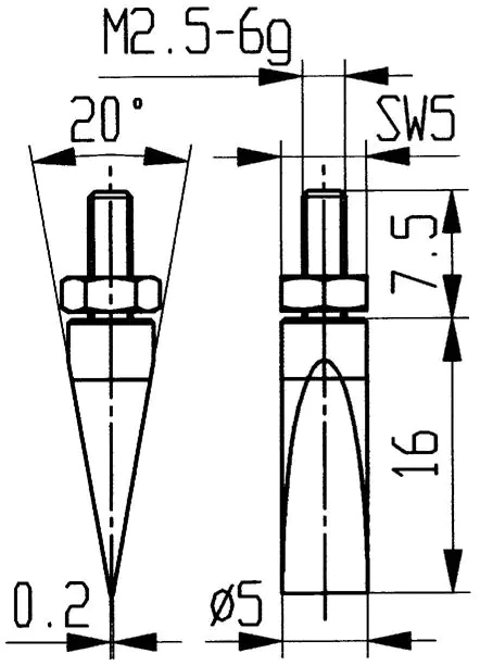 ⁨Steel probe, type 20/ 5,0mm KÄFER⁩ at Wasserman.eu