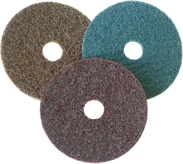 ⁨Grinding wheel tarcz.na non-woven Velcro, with hole.cent. SC-DH 125mm,medium grain.3M⁩ at Wasserman.eu