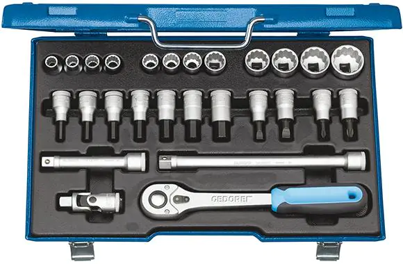 ⁨Zestaw nasadek 1/2", 27-czesciowy, D19IMU-10, GEDORE⁩ w sklepie Wasserman.eu