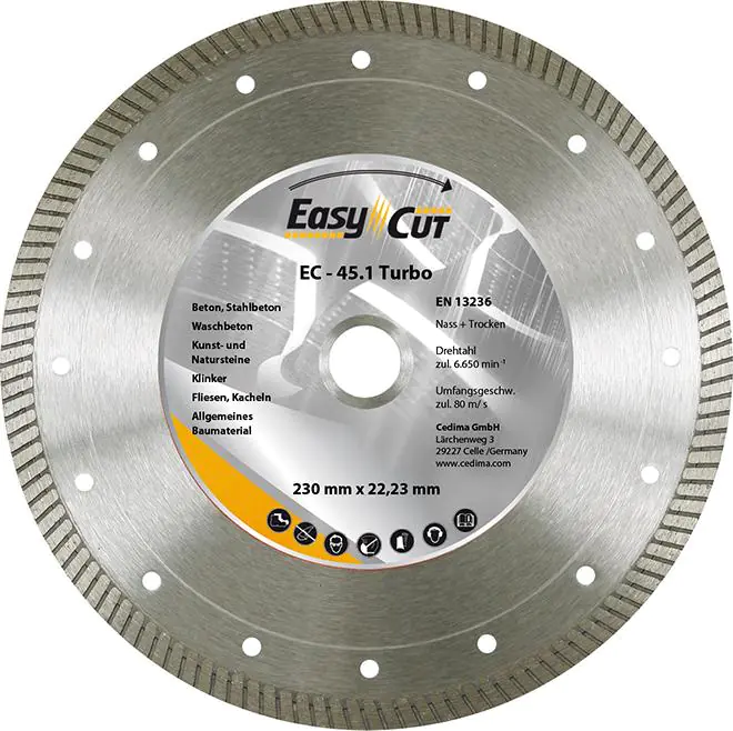 ⁨Diament.tarcza do ciecia EC-45.1 115x1,2x10x22,23mm CEDIMA⁩ w sklepie Wasserman.eu