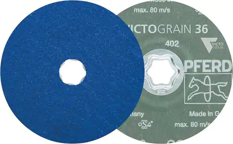 ⁨Fiber Disc Grinding Wheel CC-FS VICTOGRAIN 115mm-36 PFERD⁩ at Wasserman.eu