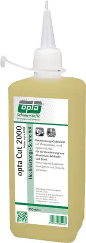 ⁨Oil for machining trimming. ,high performance CUT 2000 250ml OPTA⁩ at Wasserman.eu