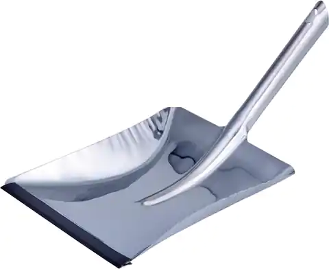 ⁨Sweeping dustpan with rubber edge, stainless steel⁩ at Wasserman.eu