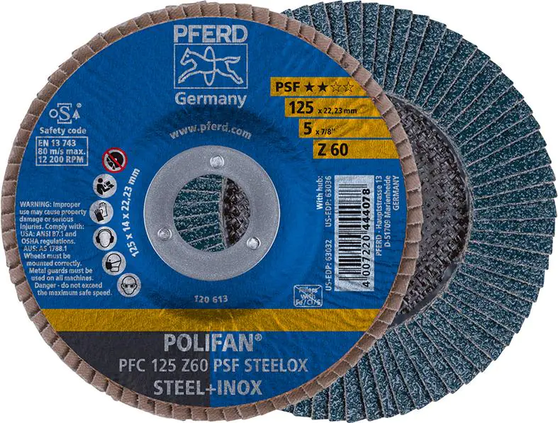 ⁨Sciernica listk./lamelk. Z 60PSF,prosta,125mm K60 Pferd⁩ w sklepie Wasserman.eu