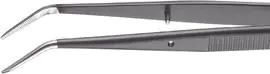⁨Pinceta precyzyjna, 155mm, spiczasta, z zagiętymi końcówkami, czarna, 92 34 37, KNIPEX⁩ w sklepie Wasserman.eu