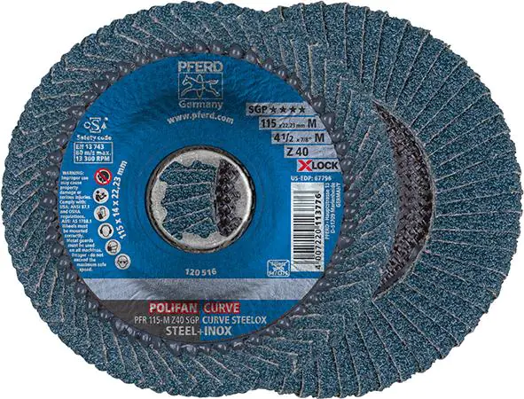 ⁨Sciernica listk./lamelk. X-LOCK SGP-CURVE 125mm L K40 Pferd⁩ w sklepie Wasserman.eu