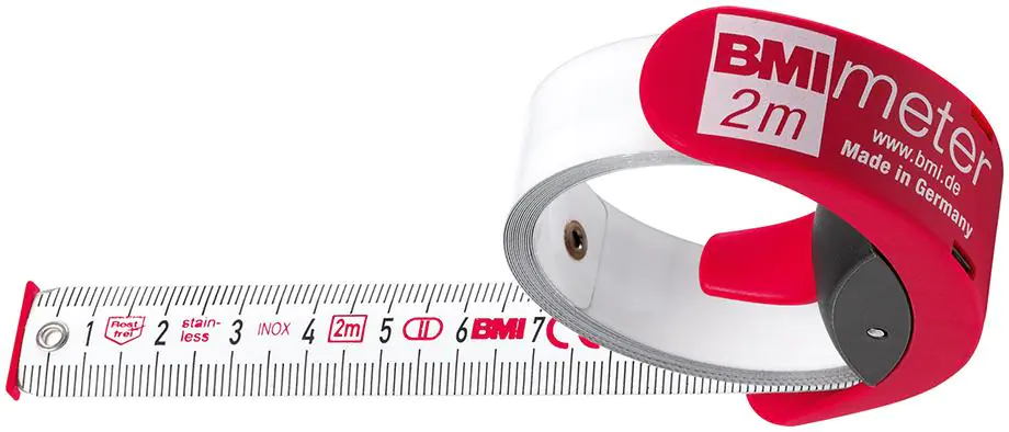 ⁨Pocket measure BMImeter 2mx16mm,white BMI⁩ at Wasserman.eu