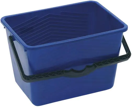 ⁨Paint bucket with measuring scale,rectangular, 14l,blue Nölle PROFI BRUSH⁩ at Wasserman.eu