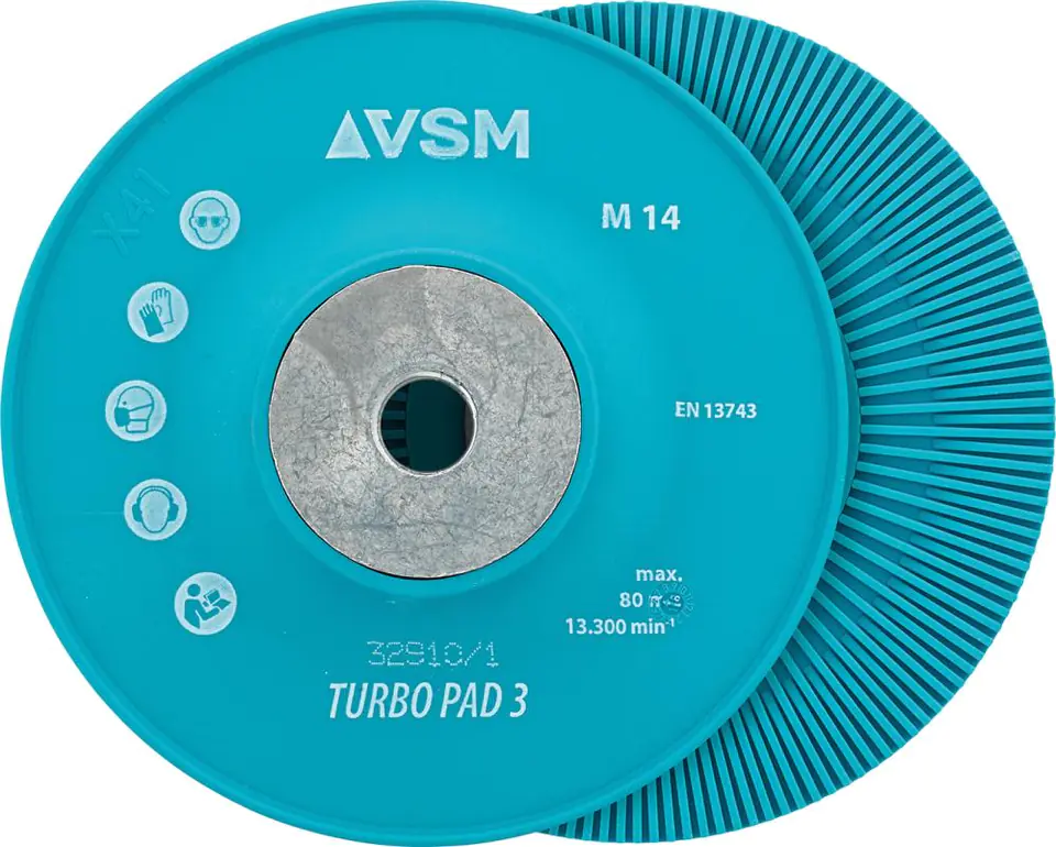 ⁨Sanding plate. TURBO PAD 3 M14 125mm VSM⁩ at Wasserman.eu