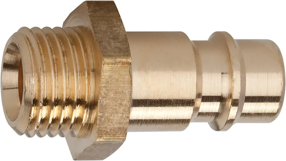 ⁨Plug-in nipple brass for connector ? Nom. 7,2mm, external thread G 1/8 RIEGLER⁩ at Wasserman.eu