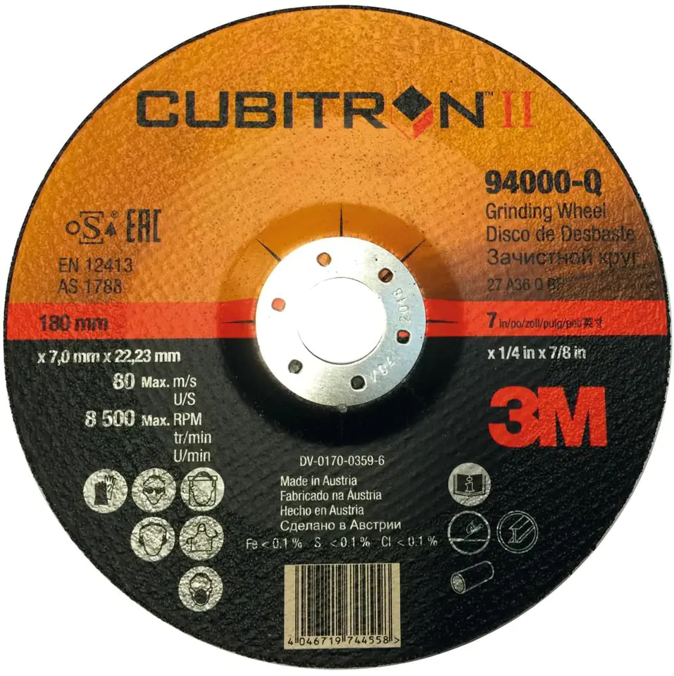 Tarcza scierna do obrobki zgrubnej Cubitron II G2 115x7mm 3M w sklepie Wasserman.eu