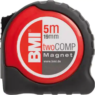 ⁨Tasma miernicza kieszonkowa twoCOMP M 8mx25mm BMI⁩ w sklepie Wasserman.eu