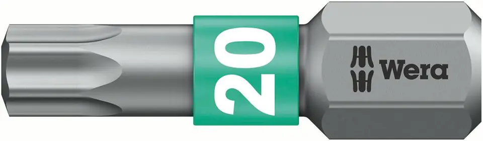⁨Bit BiTorsion 1/4" DIN3126C6,3,d.screw with Torx socket 20x25mm Wera⁩ at Wasserman.eu