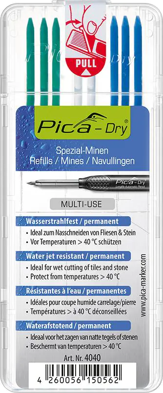 ⁨Set stock of cartridges for mark.do soils.otw Pica-Drybiale,green,blue Pica⁩ at Wasserman.eu