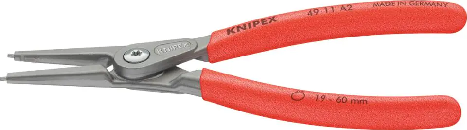 ⁨External retaining ring pliers, straight with opening spring A4 mm KNIPEX⁩ at Wasserman.eu