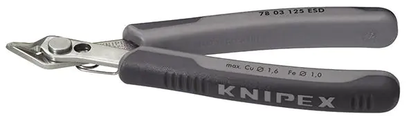 ⁨Side cutting pliers for ESD V2A electronics 140mm KNIPEX⁩ at Wasserman.eu