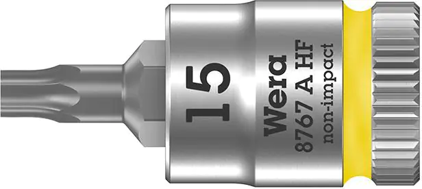 ⁨Nasadka wktetakowa z funkcja przytrzym. 1/4"do srub z lbemTORX 15x28mm Wera⁩ w sklepie Wasserman.eu