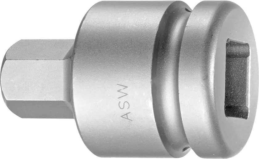 ⁨Impact screwdriver attachment 3/4" for head screws with socket 6-kat.17mm ASW⁩ at Wasserman.eu