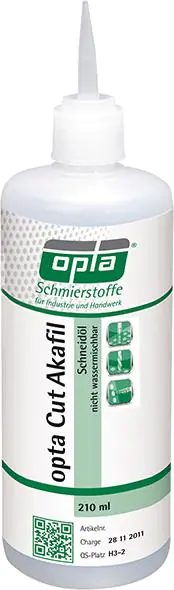 ⁨Cutting oil Akafill, bottle 210 ml OPTA⁩ at Wasserman.eu