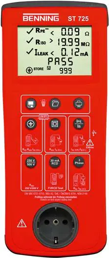 ⁨Tester urzadzen ST 725 BENNING⁩ at Wasserman.eu