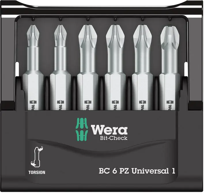 ⁨Zestaw bitow Bit-Check 6 PZ Universal 1 Wera⁩ w sklepie Wasserman.eu