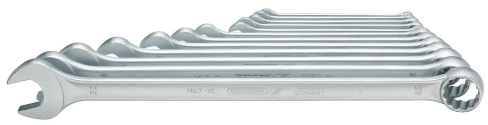 ⁨Flat-mesh key set. DIN3113A, long 10-32mm 12-pcs. GEDORE⁩ at Wasserman.eu