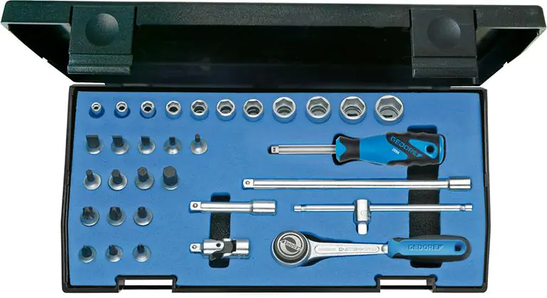 ⁨Zestaw nasadek 1/4", 6-kątnych, 32-cz. 20IMU-3,  GEDORE⁩ w sklepie Wasserman.eu