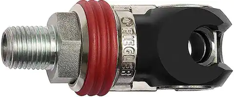 ⁨Schnellverbinder Edelstahl, Durchmesser nom. 7,2mm, Außengewinde G 3/8 RIEGLER⁩ im Wasserman.eu
